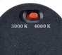 Spot encastrable led intégrées, ARIC, de 3000 à 4000 K, cylindre noir