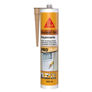 Mastic colle SIKASEAL 184 beige SIKA 300 ml