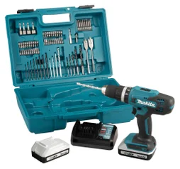 Perceuse visseuse a percussion sans fil MAKITA 18 V 2 Ah, 2 batteries HP488DAEX1