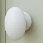 Poignee sur rosace gilda laiton et porcelaine blanc x2