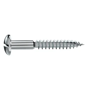 Lot de 20 vis acier tête ronde plat STANDERS, 4 x L.40 mm