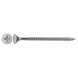 Vis acier tête fraisée pozidriv STANDERS, 6 x L.70 mm, vente au poids