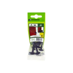 Sachet de 8 vis acier rond torx STANDERS x L.30 mm