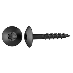 Sachet de 6 vis acier rond torx STANDERS x L.40 mm