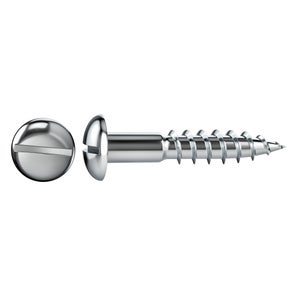 15 vis acier tête ronde plat STANDERS, Diam.5 x L.30 mm