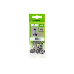 Sachet de 40 rondelles acier zingué D.5 mm STANDERS