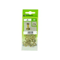 Sachet de 50 rondelles laiton D.4 mm STANDERS