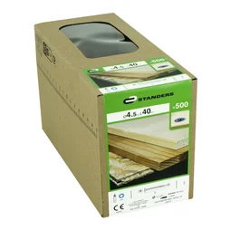 Boîte de 500 vis acier tête fraisée pozidriv STANDERS x L.40 mm