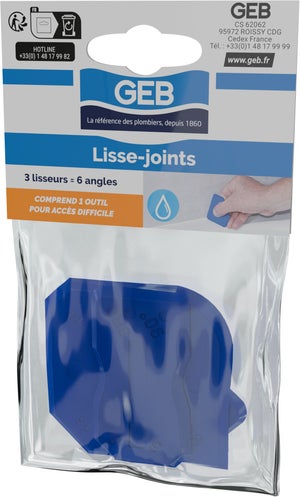 Lot de 3 lisse-joints (2 confort + 1 acces difficile), GEB