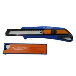 Cutter retractable 18 mm avec 3 lames DEXTER