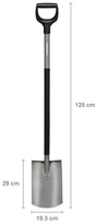 Bêche à bêcher acier trempé FISKARS manche acier L.98 cm
