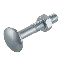 Boulon acier tete ronde sans encoche SUKI, 7 x L.50 mm