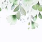 Papier peint panoramique Bilboa ginko vert, l.159 x H.280 cm