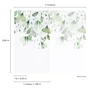 Papier peint panoramique Bilboa ginko vert, l.159 x H.280 cm
