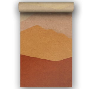 Papier peint panoramique Montagne Jura marron l.159 x H.280 cm