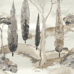 Papier peint panoramique Canopy gris l.159 x H.280 cm