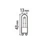 Lot de 3 ampoules halogène, capsule G9, 920lm = 67W, blanc chaud, dimmables, LEXMAN