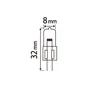 Lot de 3 ampoules halogène, capsule G4, 70lm = 0W, blanc chaud, dimmables, LEXMAN