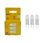 Lot de 3 ampoules halogène, capsule G4, 70lm = 0W, blanc chaud, dimmables, LEXMAN