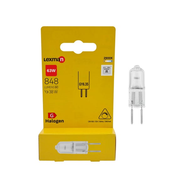 Ampoule halogène  GY6.35, 848Lm = 38W, LEXMAN