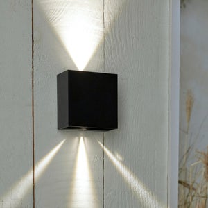 Applique extérieure led bord de mer, 1400 lumens, noir Baiona INSPIRE