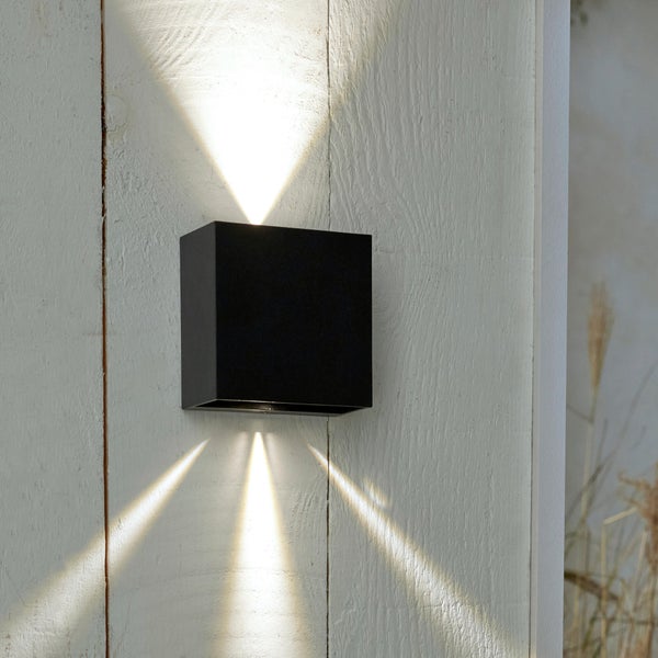 Applique extérieure led bord de mer, 1400 lumens, noir Baiona INSPIRE