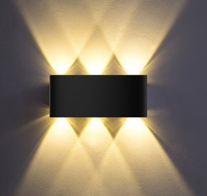 Applique extérieure led 1200 lumens, blanc chaud, noir Quiroga INSPIRE