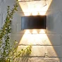Applique extérieure led 1200 lumens, blanc chaud, noir Quiroga INSPIRE