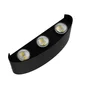 Applique extérieure led 1200 lumens, blanc chaud, noir Quiroga INSPIRE