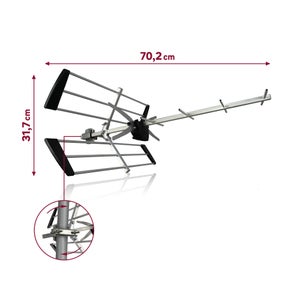 Antenne passive exterieure 4G/5G, reception facile, LEXMAN