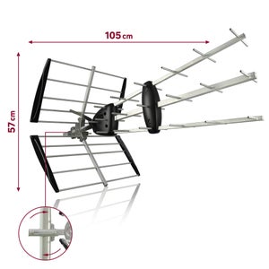 Antenne extérieure passive 4G/5G, réception difficile, LEXMAN