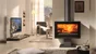 Poêle à bûche PANADERO Poele a bois biarritz-s ecodesign noir, 7 kW
