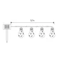 Guirlande solaire Mima, 3 metres, 10 ampoules led, blanc chaud 3000K, INSPIRE