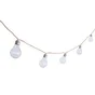 Guirlande solaire Mima, 3 metres, 10 ampoules led, blanc chaud 3000K, INSPIRE
