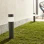 Lot 2 balises solaires à piquer H.39 cm blanc neutre 2 Lumen noir Praia INSPIRE