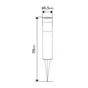 Lot 2 balises solaires à piquer H.39 cm blanc neutre 2 Lumen noir Praia INSPIRE