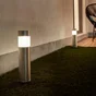 Lot 2 balises solaires à piquer H.39 cm blanc neutre, 2 Lm , inox Praia INSPIRE