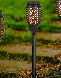 Balise solaire à piquer COMA, noir 1LM H.51 cm INSPIRE