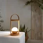 Lampe extérieur Lisala, rechargeable usb, 1300 lumens, intensité variable, bambou, INSPIRE