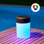 Lampe extérieur Lojo module led, USB, haut parleur, RGB, IP54, gris/noir/blanc, INSPIRE