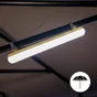 Eclairage de parasol Led USB 40 cm 1000 lumens IP68 Front INSPIRE