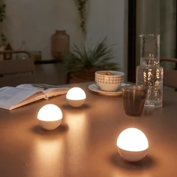 Lot de 3 ampoules extérieur usb, INSPIRE mini Caspe, led, 300 lumens, IP54