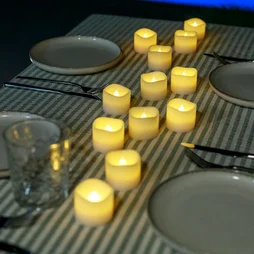 Lot de 12 bougies effet flamme led, INSPIRE BUNA