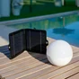 Ampoule boule extérieur Caspe, usb + solaire, IP54, 1300 lumens, INSPIRE