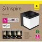 Applique exterieur solaire prospe detection 1000 lumens noir inspire