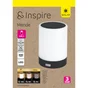 Lampe solaire usb 3000k 300 ml pls MENDE blanc gris INSPIRE