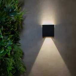 Applique exterieur solaire roxbury detection 700 lumens noir inspire