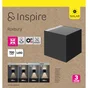 Applique exterieur solaire roxbury detection 700 lumens noir inspire