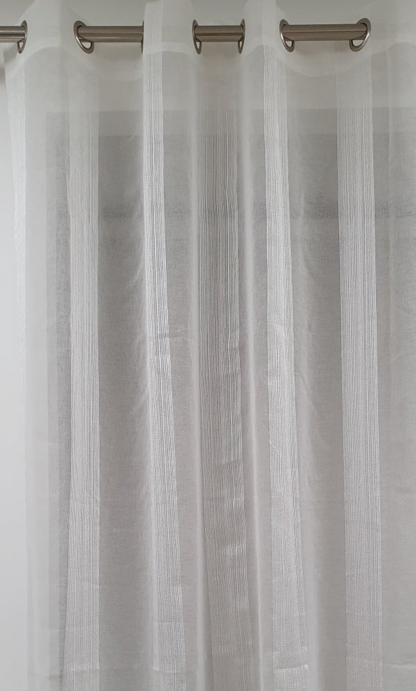 Voilage tamisant, Aleria blanc l.300 x H.240 cm