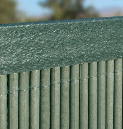 Profil de finition pour canisses, pvc, vert, L.1m